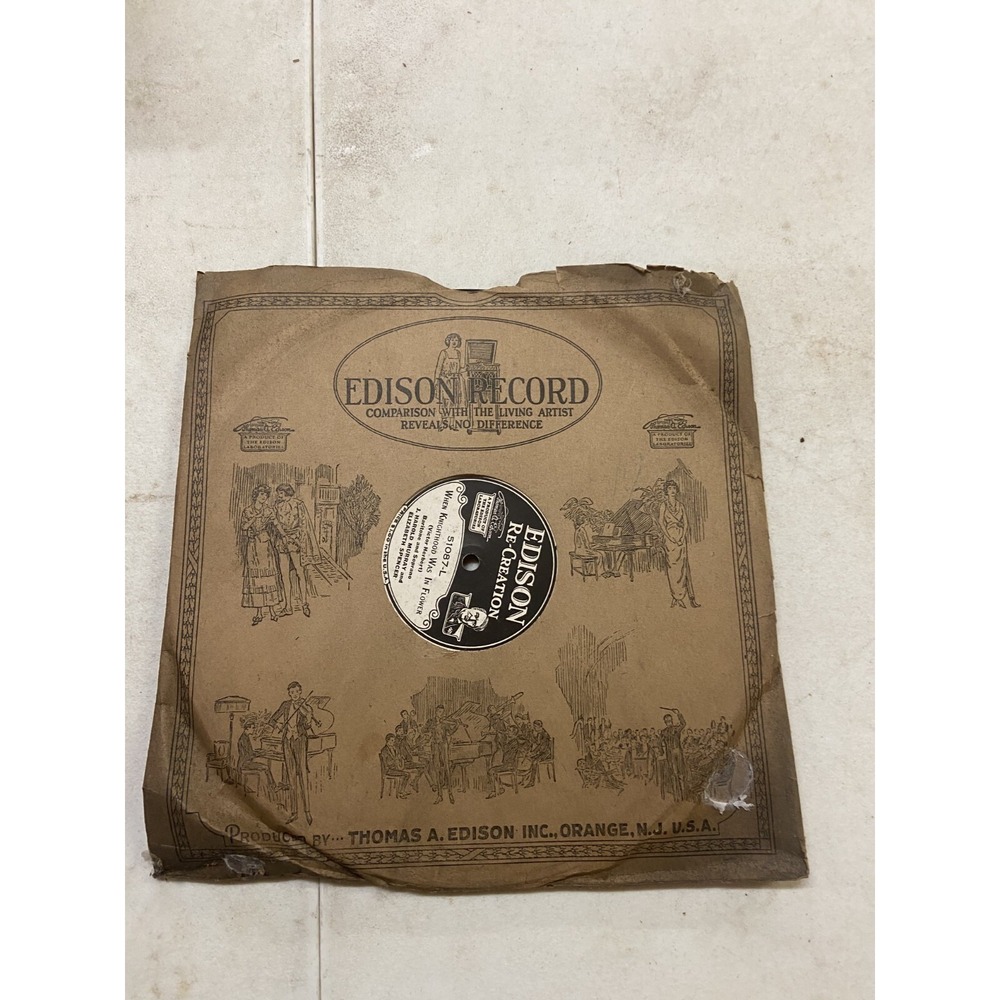 Edison Diamond Disc Vinyl Record 51087 Original Sleeve